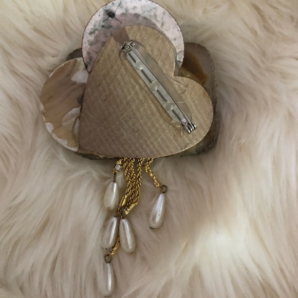 Unique Beaded Steampunk brooch - Picture 4 of 5